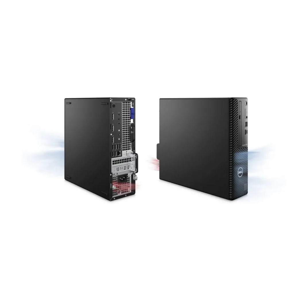 Precision 3460 Small Form Factor (SFF) Intel Core i7 14700 (33 MB cache, 20 cores, 28 threads, 2.1 GHz to 5.4 GHz, 65W) Memoria 16GB (1x16GB) DDR5 5600MHz, SO-DIMM, Non-ECC (2 slots) crece hasta 64GB en 2 slots Disco solido 1TB SSD Tarjeta de video NVIDIA RTX A2000 de 12 GB Conexión Wifi Intel Wi-Fi 6E (6GHz) 2x2 Bluetooth 5.3 Fuente with 300W Sistema Win 11 Pro Garantía En sitio 3 años 