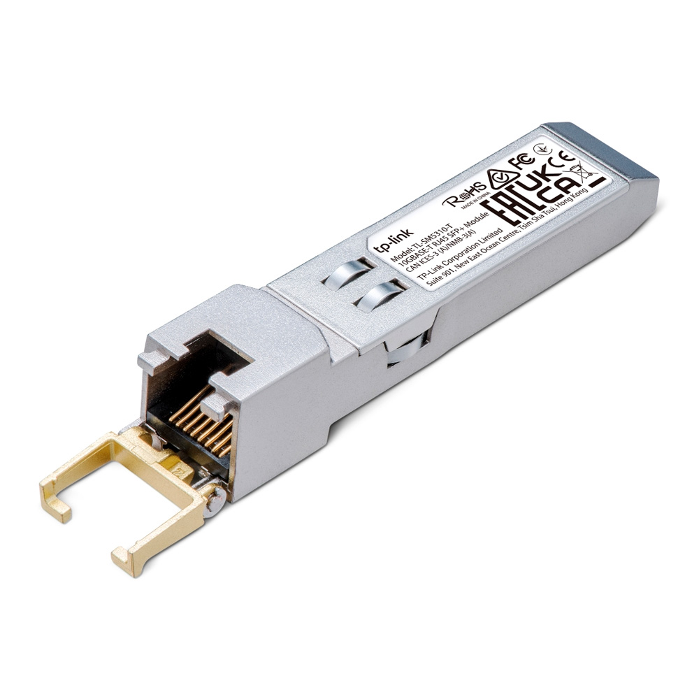 Additional Image for Módulo 10G BASE-T RJ45 SFP+SPEC: Transceiver de cobre RJ45 de 10Gbps, Plug and Play con ranura SFP+, soporta DDM (temperatura y voltaje), hasta 30 m de distancia (Cat6a o superior)