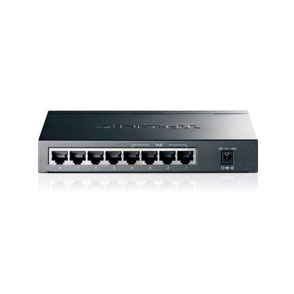 Additional Image for Switch Gigabit de 8 puertos con PoE de 4 puertos COLOR Negro