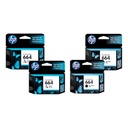 Kit Cartuchos De Tinta HP 664 Original 2 Color Negro Y 2 Tricolor