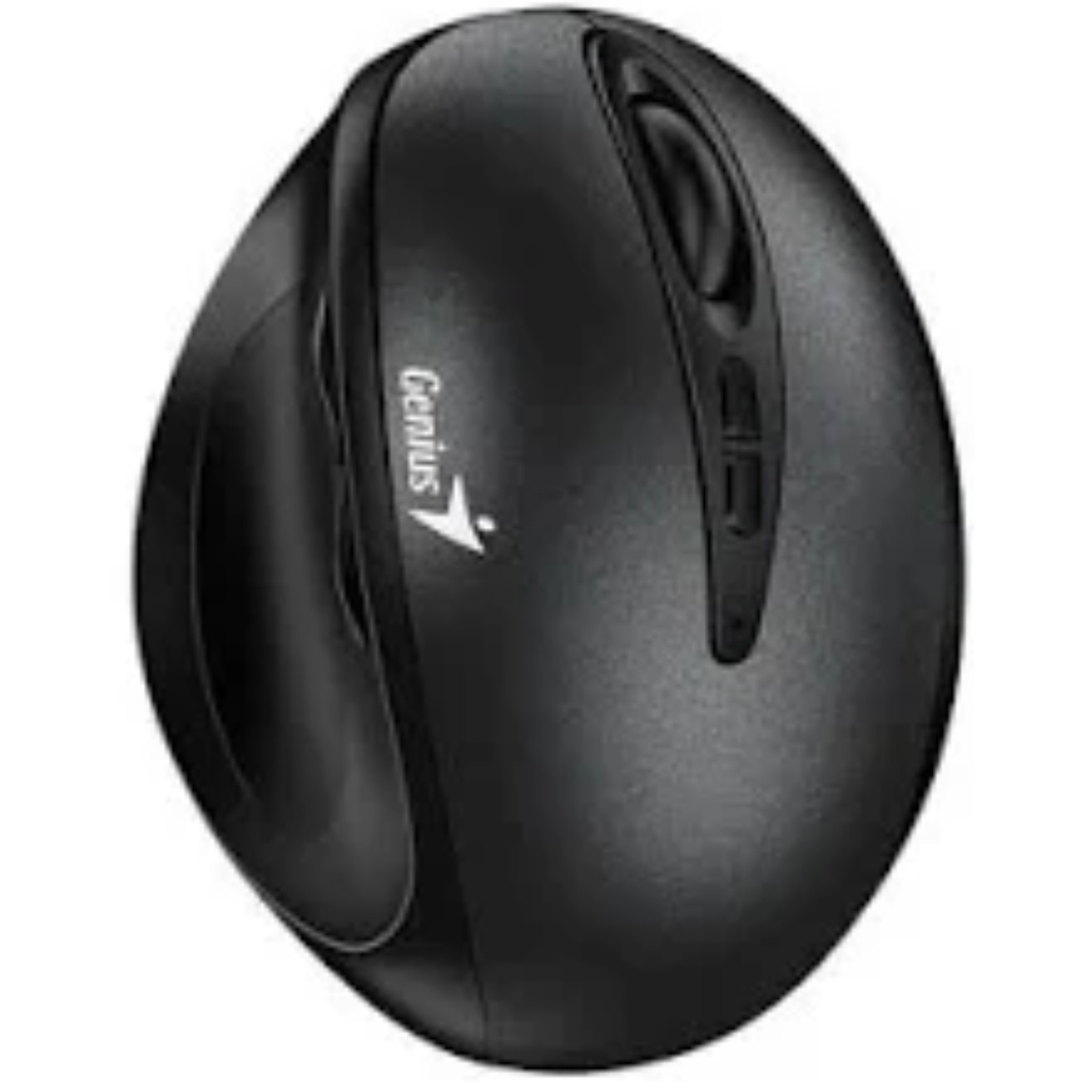 Mouse Inalámbrico Genius Diseño Vertical Ergo 8300S Color Negro