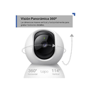 Camara Wifi Tp-Link Tapo C210 2K Giratoria Voz App Celular - Blanco
