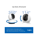 Cámara de Vigilancia Wi-Fi de 360 Grados con Vista 2K 4MP y Detección IA Avanzada