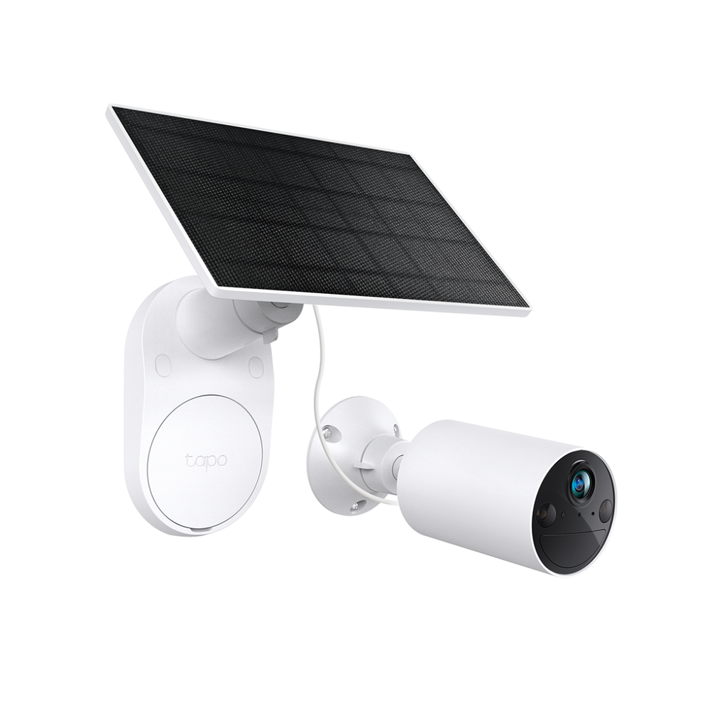 Kit de cámaras de seguridad 2K con batería recargable, visión nocturna en color, detección inteligente de movimiento y resistencia al agua IP65 para exteriores.
