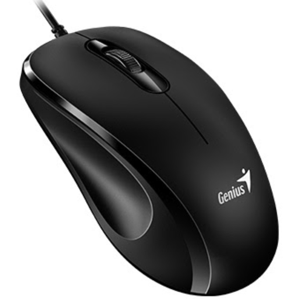  Mouse Alámbrico Genius Óptico USB DX-101 Color Negro