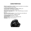 Mouse Inalámbrico Genius Diseño Vertical Ergo 8300S Color Negro