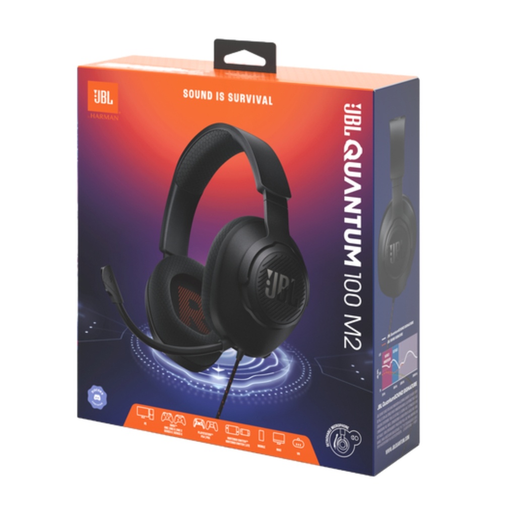 Audífonos Alámbricos JBL Gaming Quantum 100 M2 Color Negro