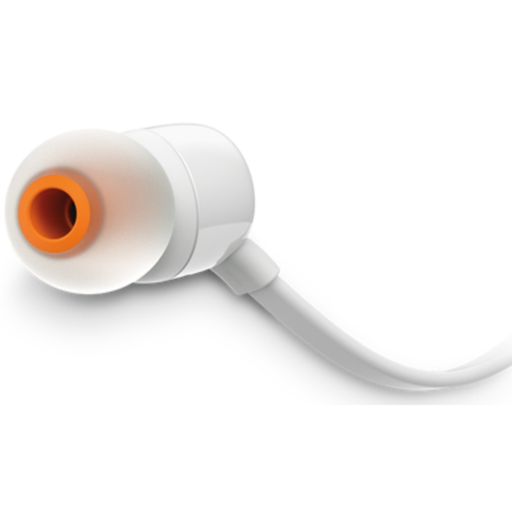 Audífonos Alámbricos JBL Intraaurales Tune 110 Color Blanco