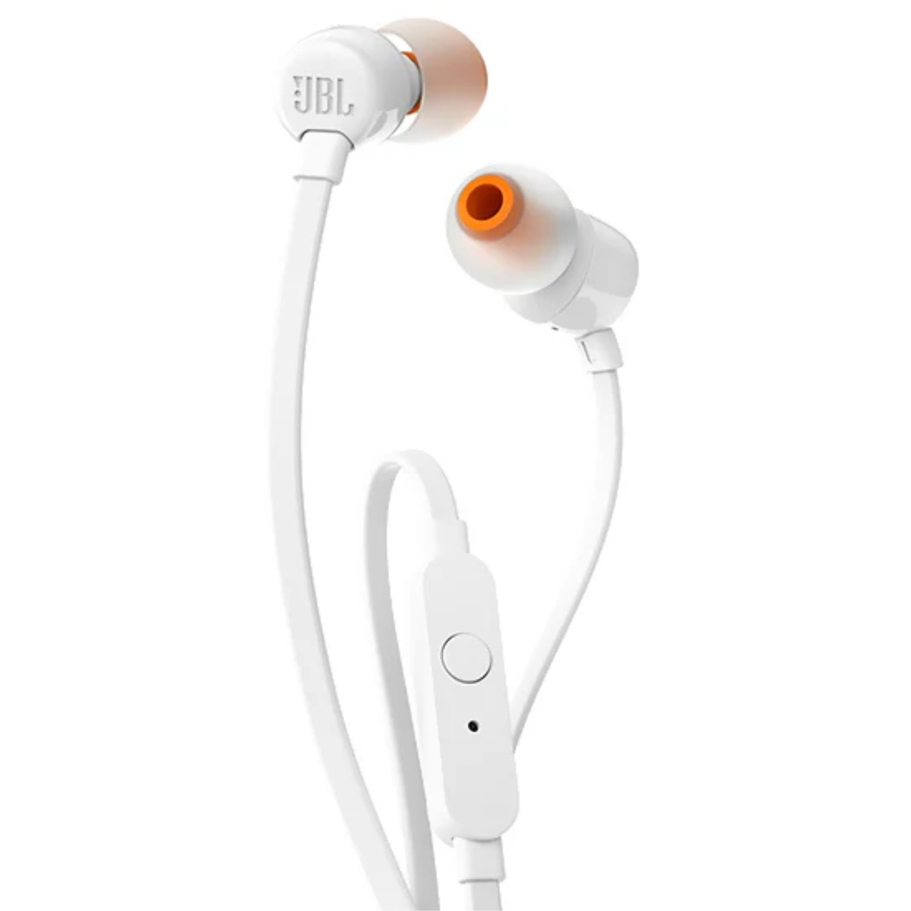Audífonos Alámbricos JBL Intraaurales Tune 110 Color Blanco