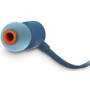 Audífonos Alámbricos JBL Intraaurales Tune 110 Color Azul 
