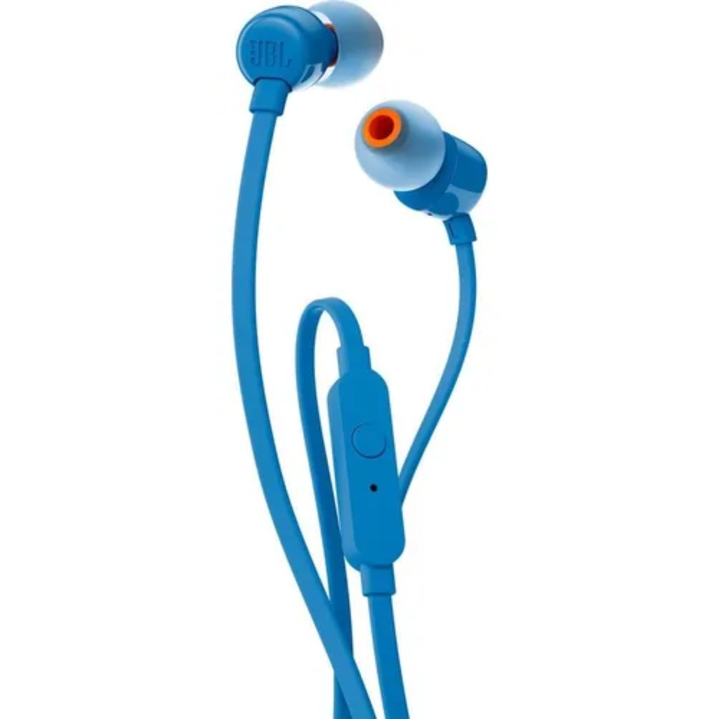 Audífonos Alámbricos JBL Intraaurales Tune 110 Color Azul 