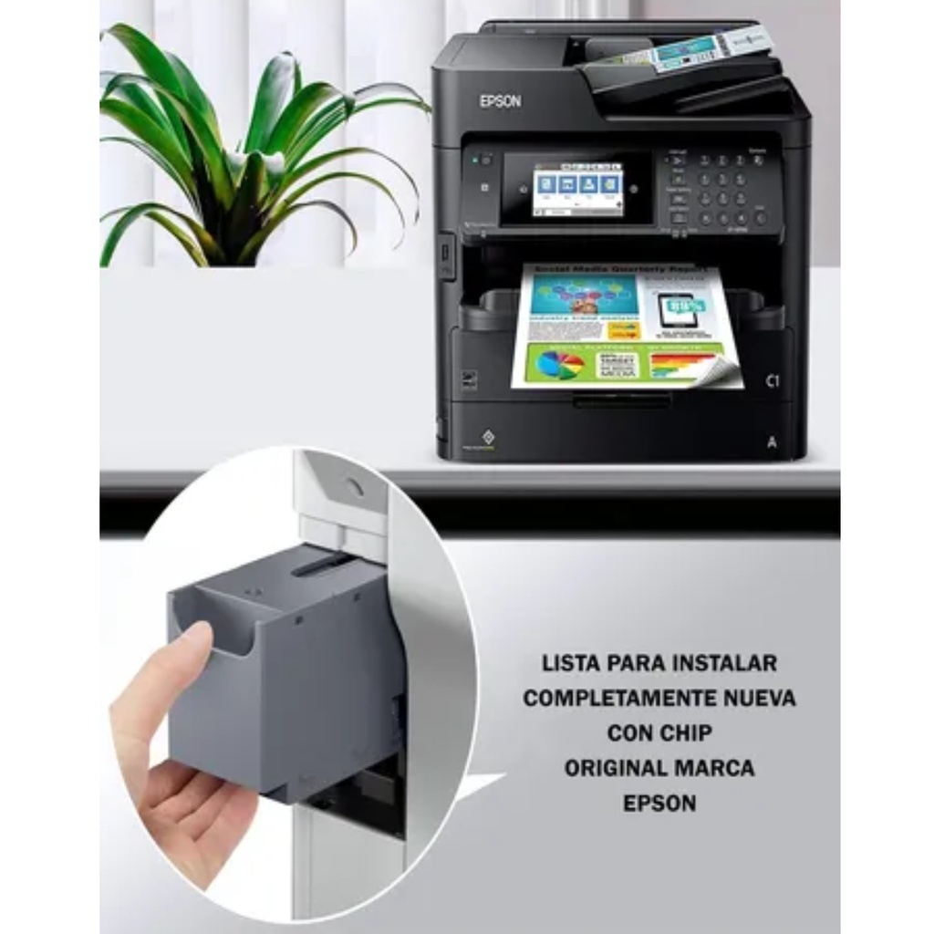 Caja De Mantenimiento Epson T671600 Para WorkForce WF M5799/WF C5290/C5790/ C579R (90.000 Páginas)