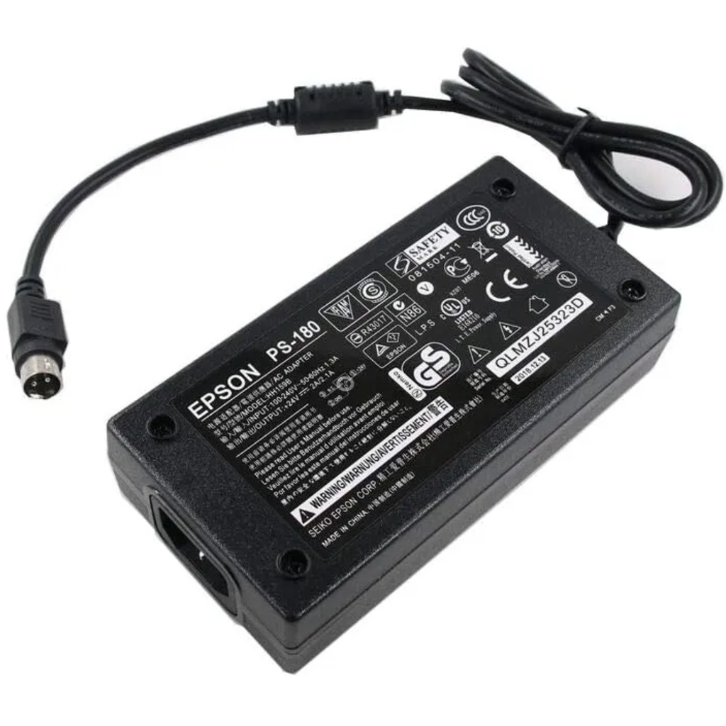 Fuente De Poder EPSON Universal PS-180 Impresoras TMs Negro