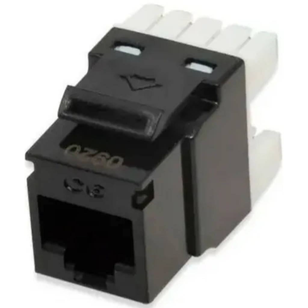 Jack Conector Hembra Furukawa Multilan Para RJ45 CAT6-180°/90° Color Negro