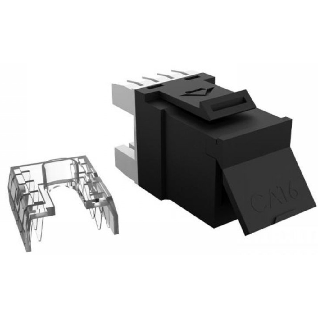 Jack Conector Hembra Furukawa Multilan Para RJ45 CAT6-180°/90° Color Negro