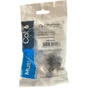 Jack Conector Hembra Furukawa Multilan Para RJ45 CAT6-180°/90° Color Negro