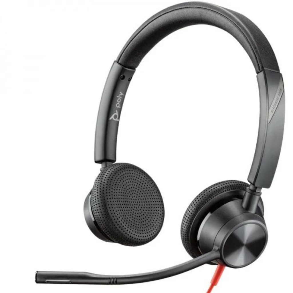 Audífonos Estéreo HP Poly Blackwire USB-C 3320 Color Negro 