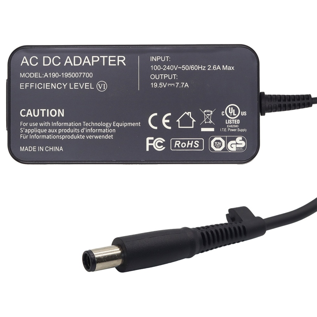 Cargador Para Portátil HP 19.5V 7.7A Punta Aguja 150W VT-CHARGER