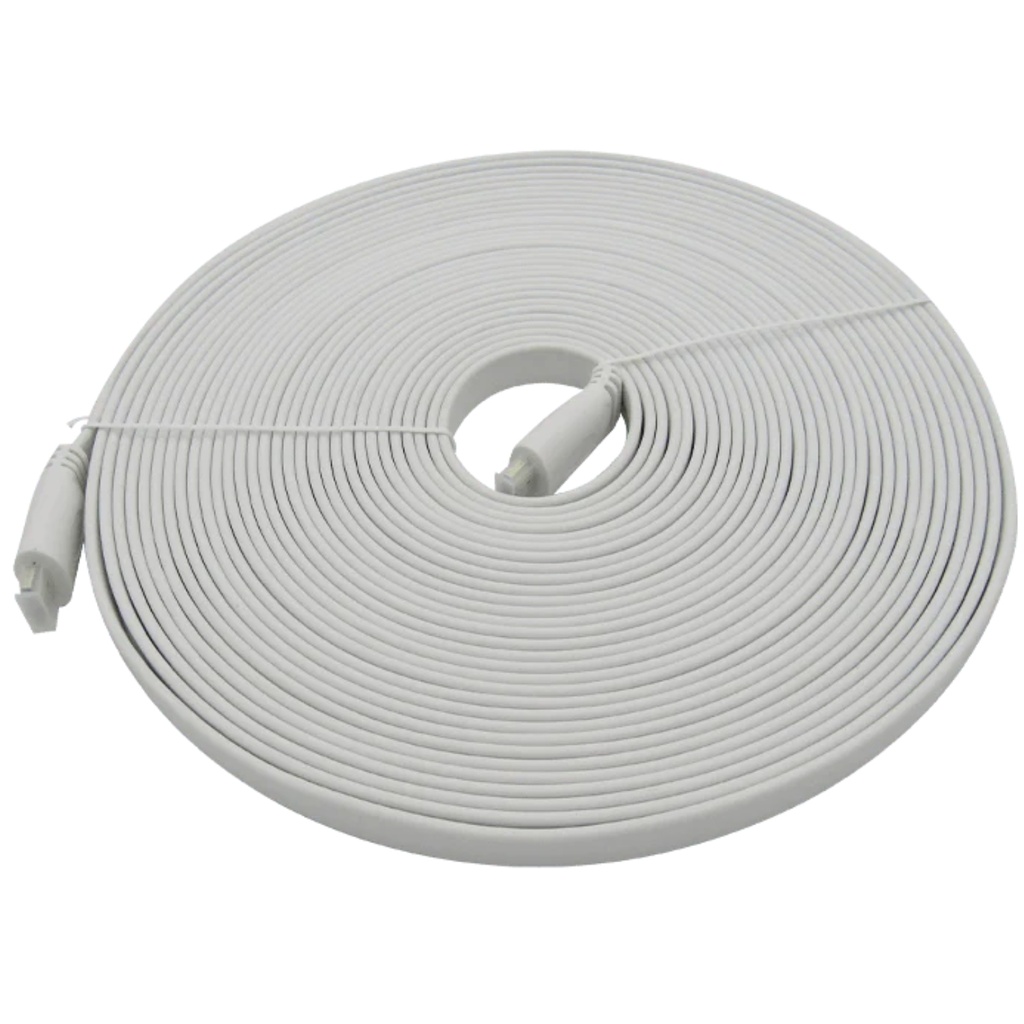 Cable Xue HDMI Plano 4K 2160P V2.0 15M ARC 18Gbps 19+1 Garantía 1 Año Blanco