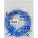 Cable XUE Patchcord UTP CAT6 10M 26AWG CCA 80% PVC Azul