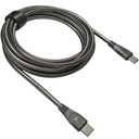 Cable XUE USB-C A USB-C 65W 6A 2M BRAIDED LAPTOP Garantía 1 Año Gris