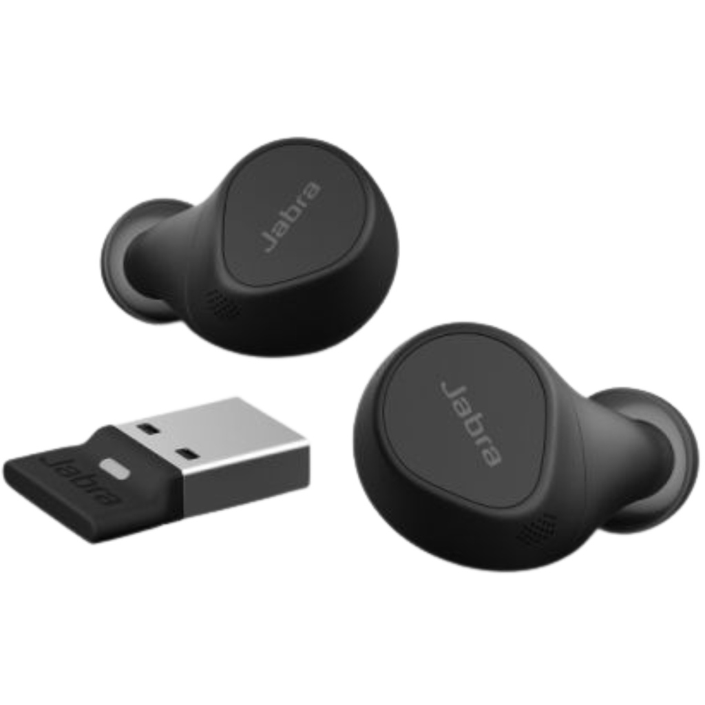 Audífonos Inalámbricos JABRA Evolve2 BUDS USB-A MS Negros