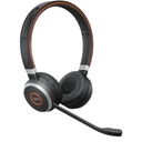 Audífonos Diadema Inalámbricos Jabra Evolve 65 SE Link 380 A MS Stereo Negros