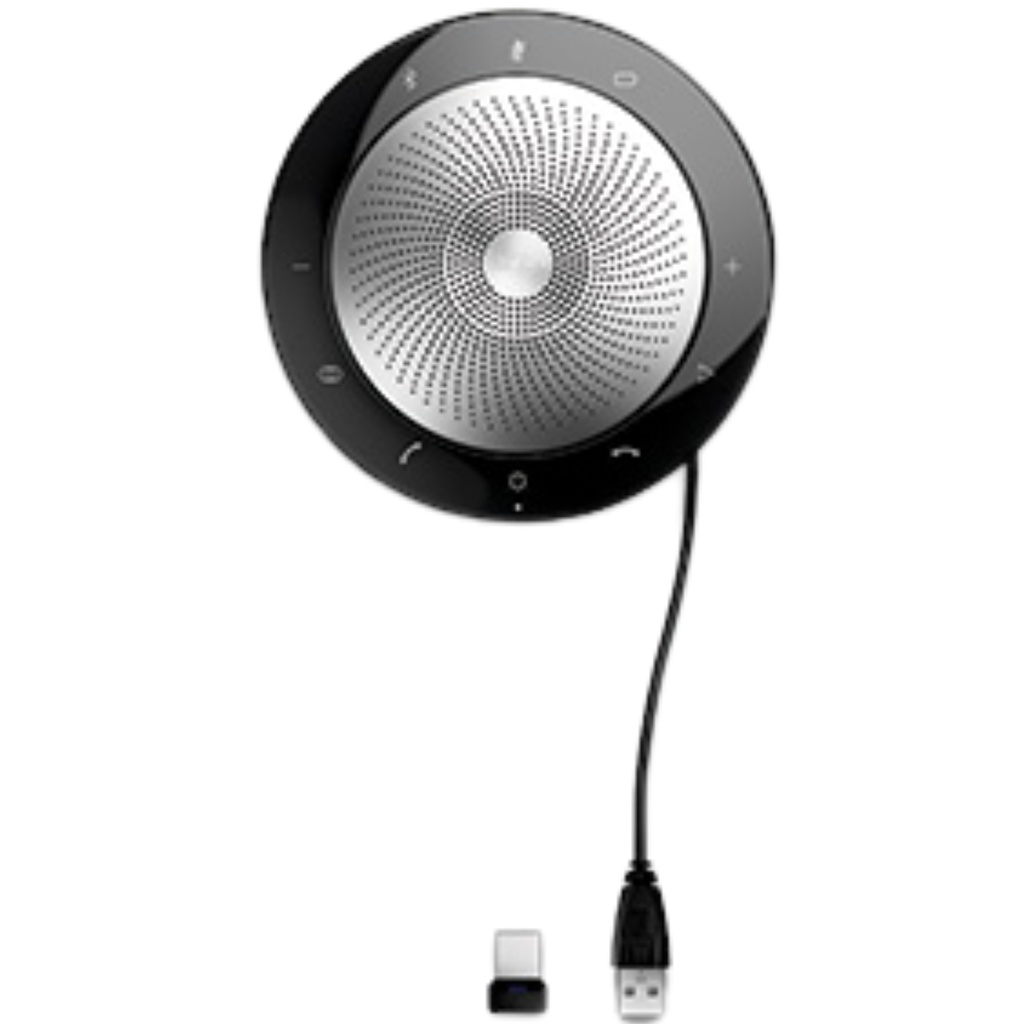 Altavoz Portátil Jabra Speak 710 MS, Bluetooth Y USB, Alcance 30m, Micrófono 360° Color Negro 