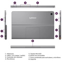 Tablet Lenovo Tab Plus 11.5" 2K 256GB/8GB Helio G99 Android 14, WiFi, Bluetooth, Doble Cámara, Color Gris + Case Y MotoBuds 
