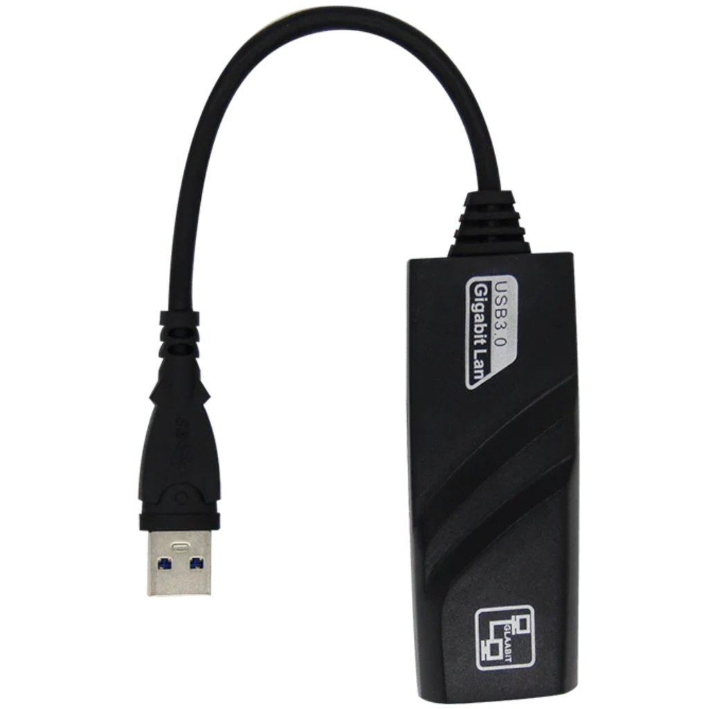 Convertidor XUE USB 3.0 A RED GIGABIT 10/100/1000 RJ45 Negro