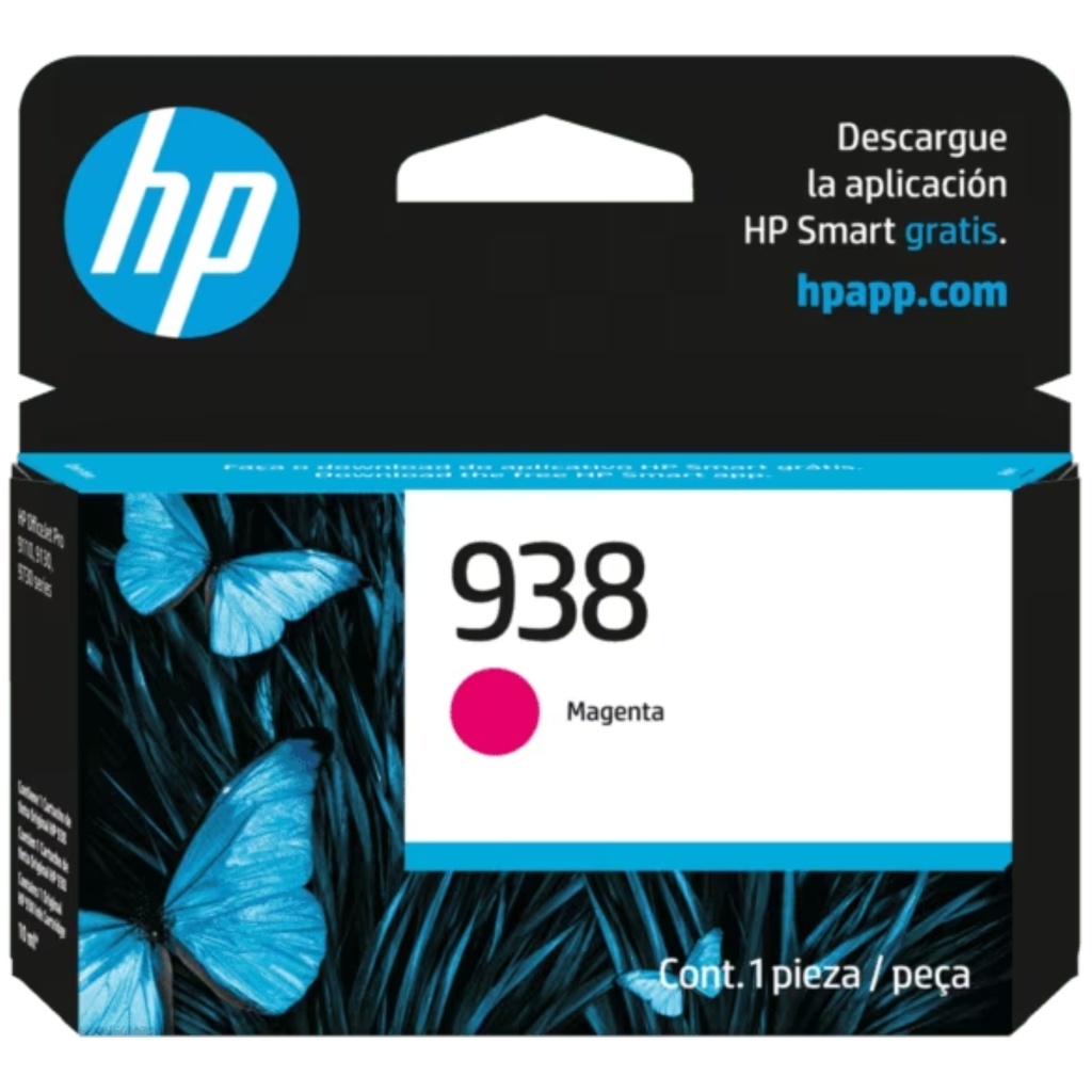 Kit De Cartuchos De Tinta Hp 938 Colores Amarrillo, Cian, Magenta Y Negro 