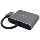 Convertidor XUE USB-C 3.1 A 4K HDMI, VGA, USB 3.0, USB-C (PC Y MAC) Garantía 1 Año Gris
