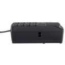 Regulador Estabilizador De Voltaje Wattana 1200VA/600W, 8 Salidas Color Negro 