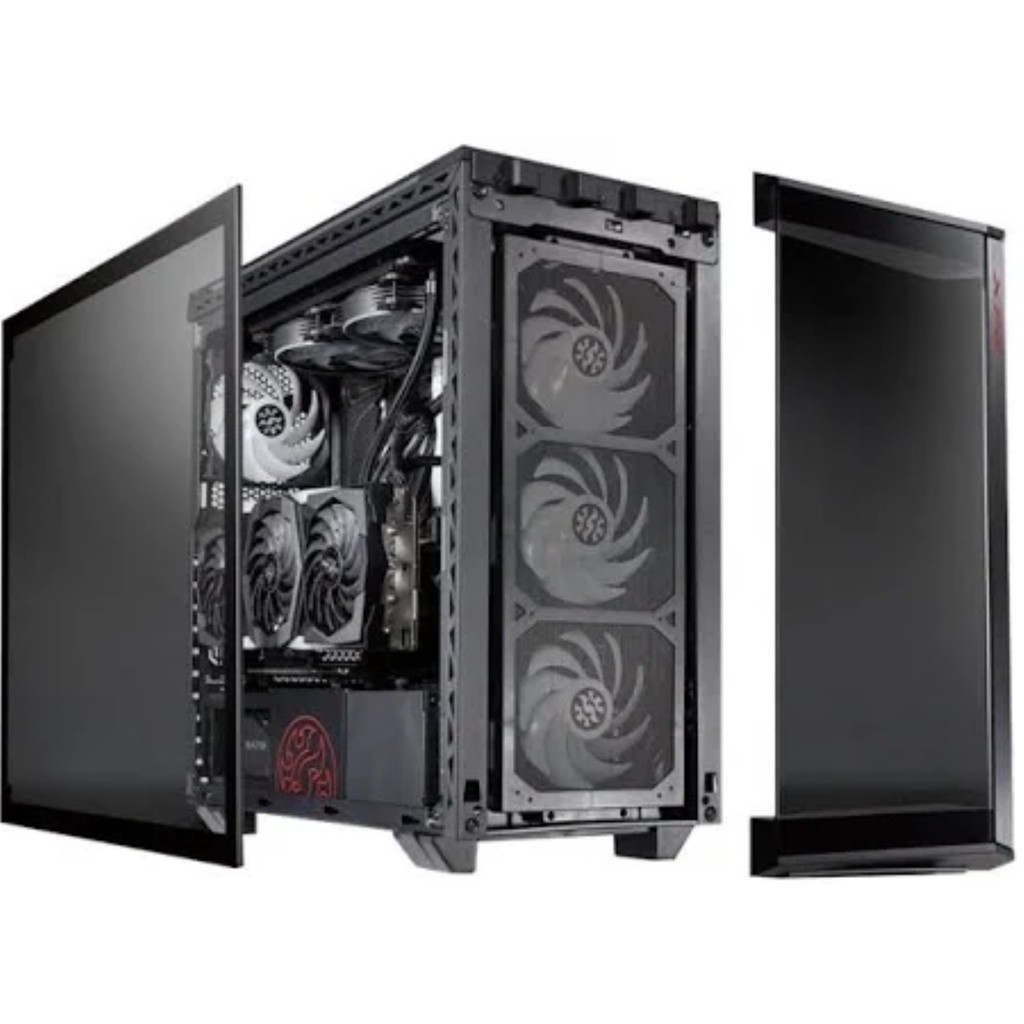 Superchasis Gamer XPG By ADATA BATTLECRUISER, Vidrio Templado X4 / 4 Fan Cooler ARGB, Color Negro
