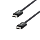 Additional Image for CARGADOR 65W NEGRO - 2 PUERTOS USB TYPE C- 1 PUERTO USB TYPE A + CABLE 2METROS TYPE C