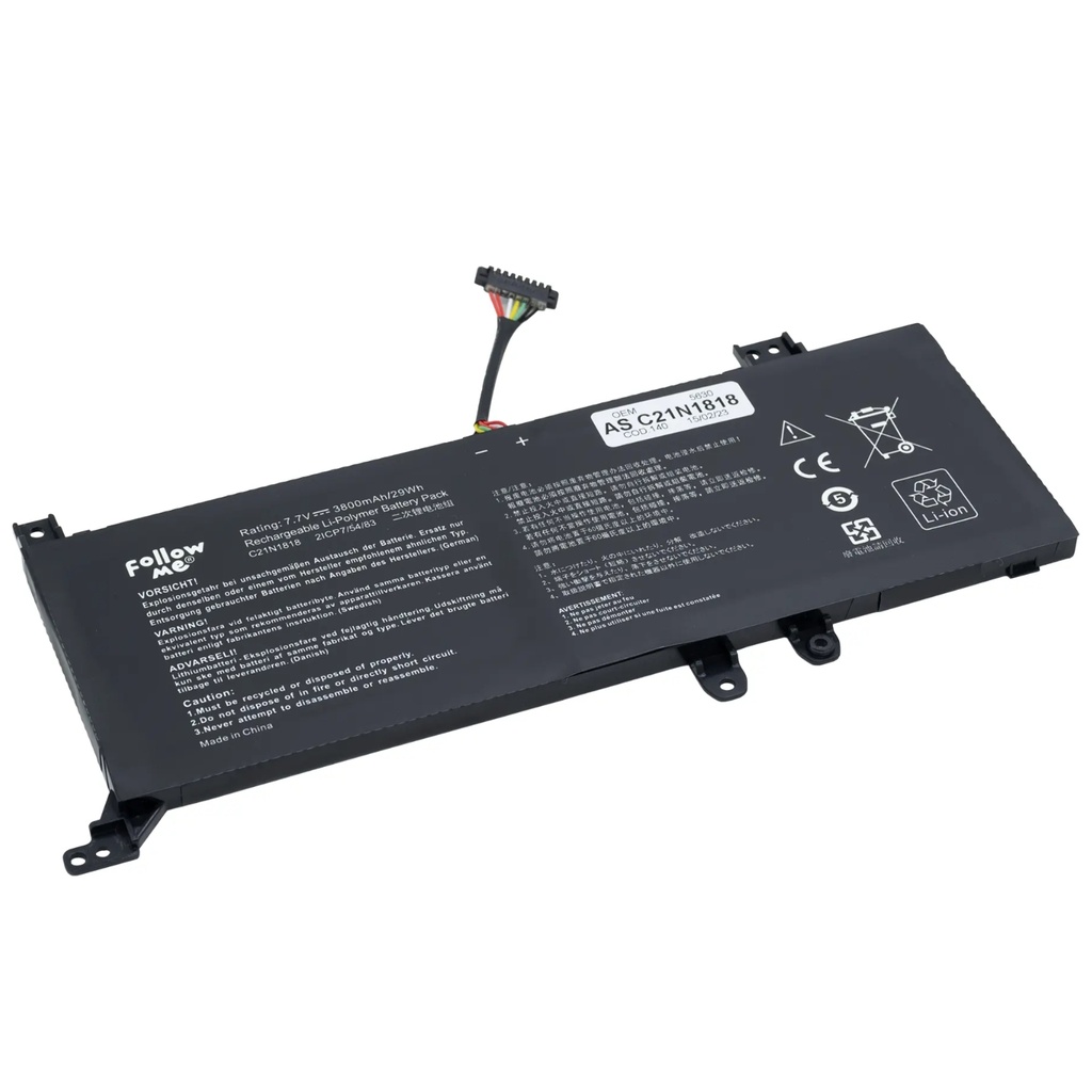 Batería OEM Para Portátil Asus X412 C21N1818 Genérica 