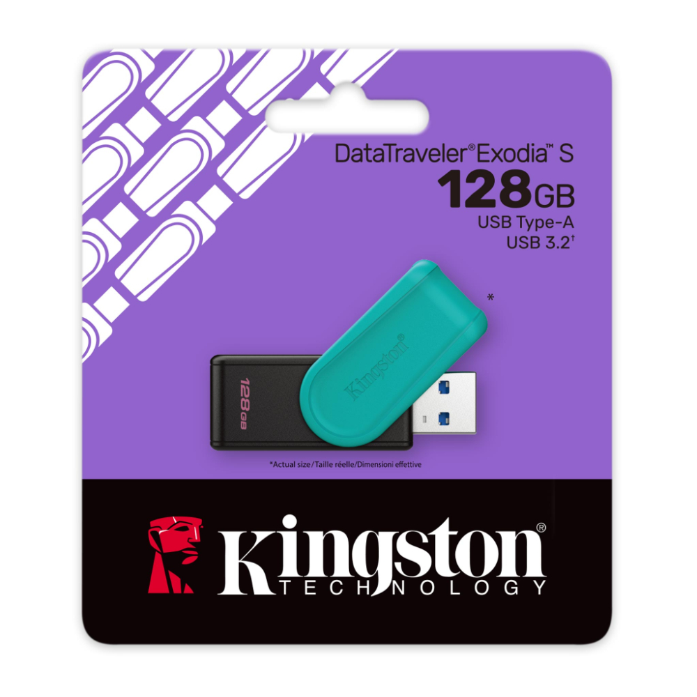Additional Image for Usb kingston 128GB 3.2 DataTraveler Exodia S (Black/Turquoise)