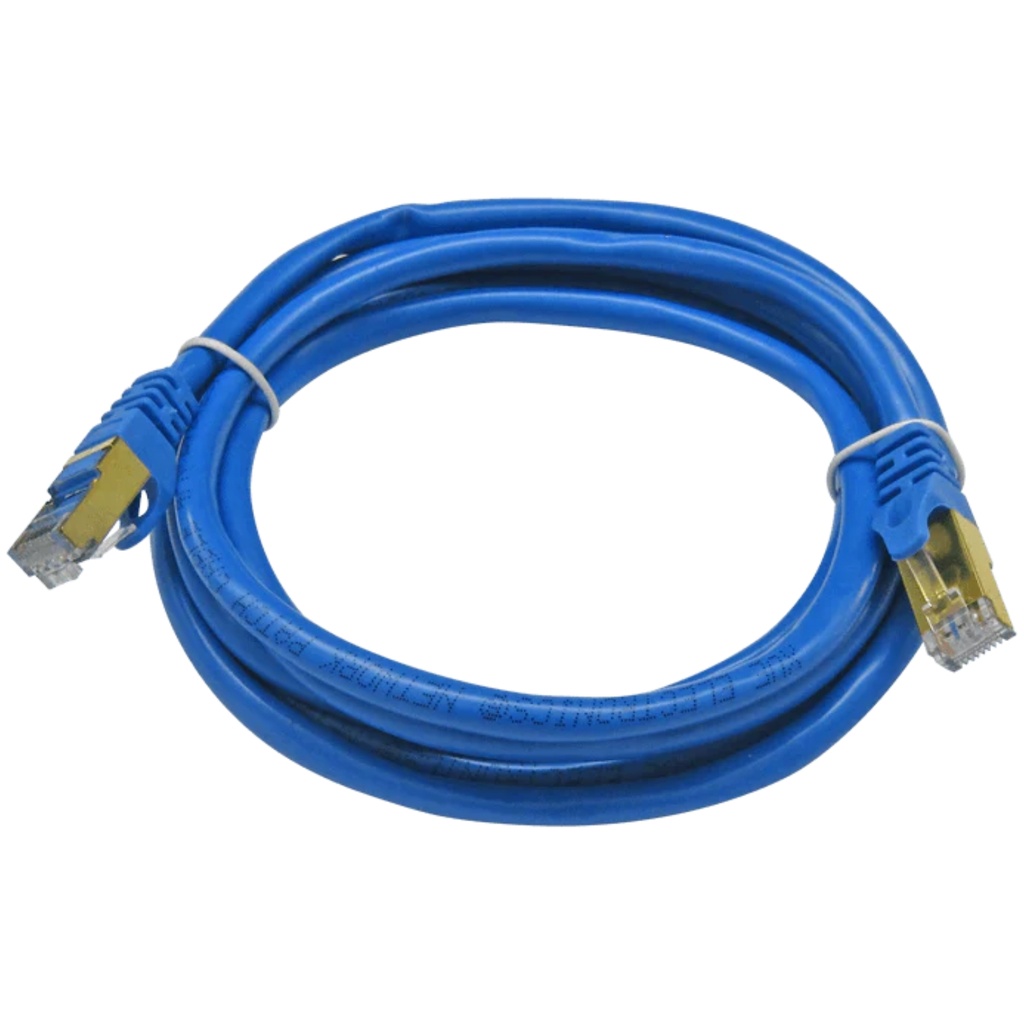 Cable XUE Patchcord UTP CAT6A 2M 26AWG 10Gbps CCA 80% PVC Azul
