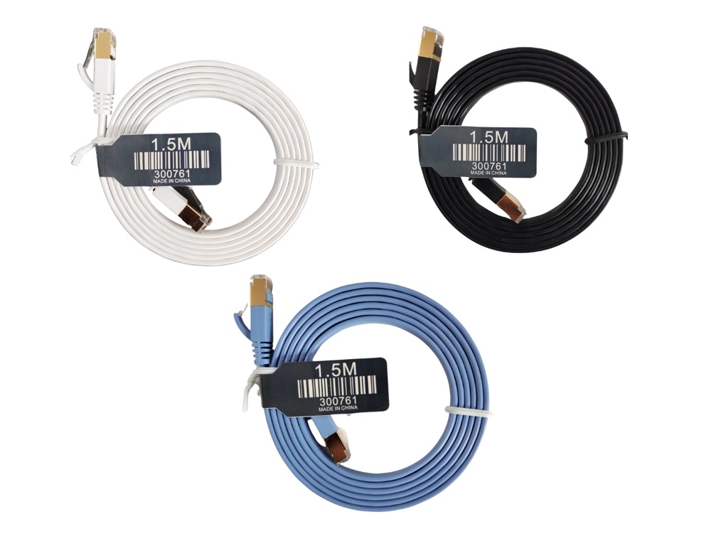 Cable De Red Cat 7 Plano STP 100% Cobre Metalico Nicols