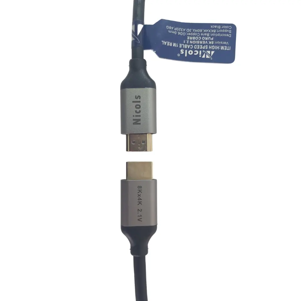 Cable de Video HDMI 8K Versión 2.1 Nicols