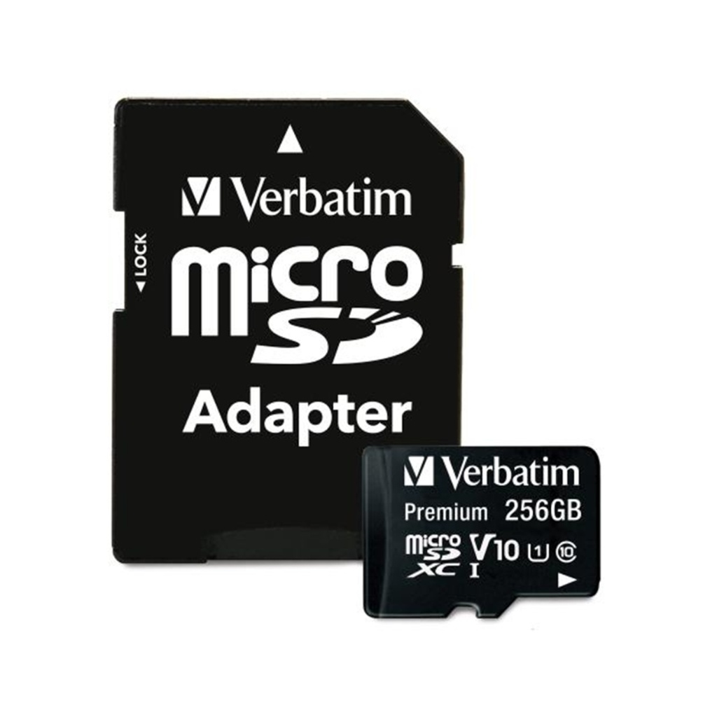 Tarjeta de memoria microSDXC Premium de 256 GB con adaptador