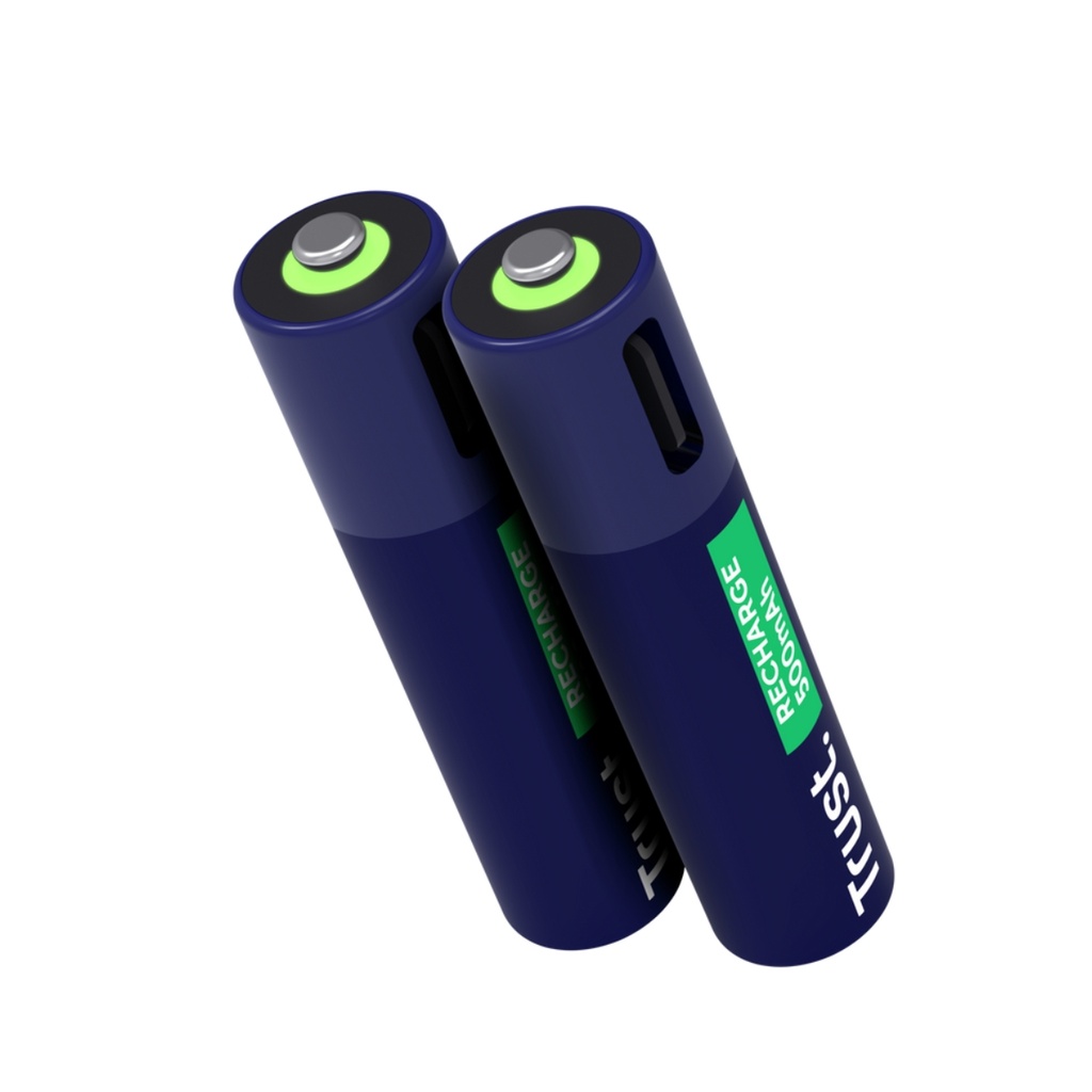  Baterías Recargables tipo C Trust 2 pilas - AAA