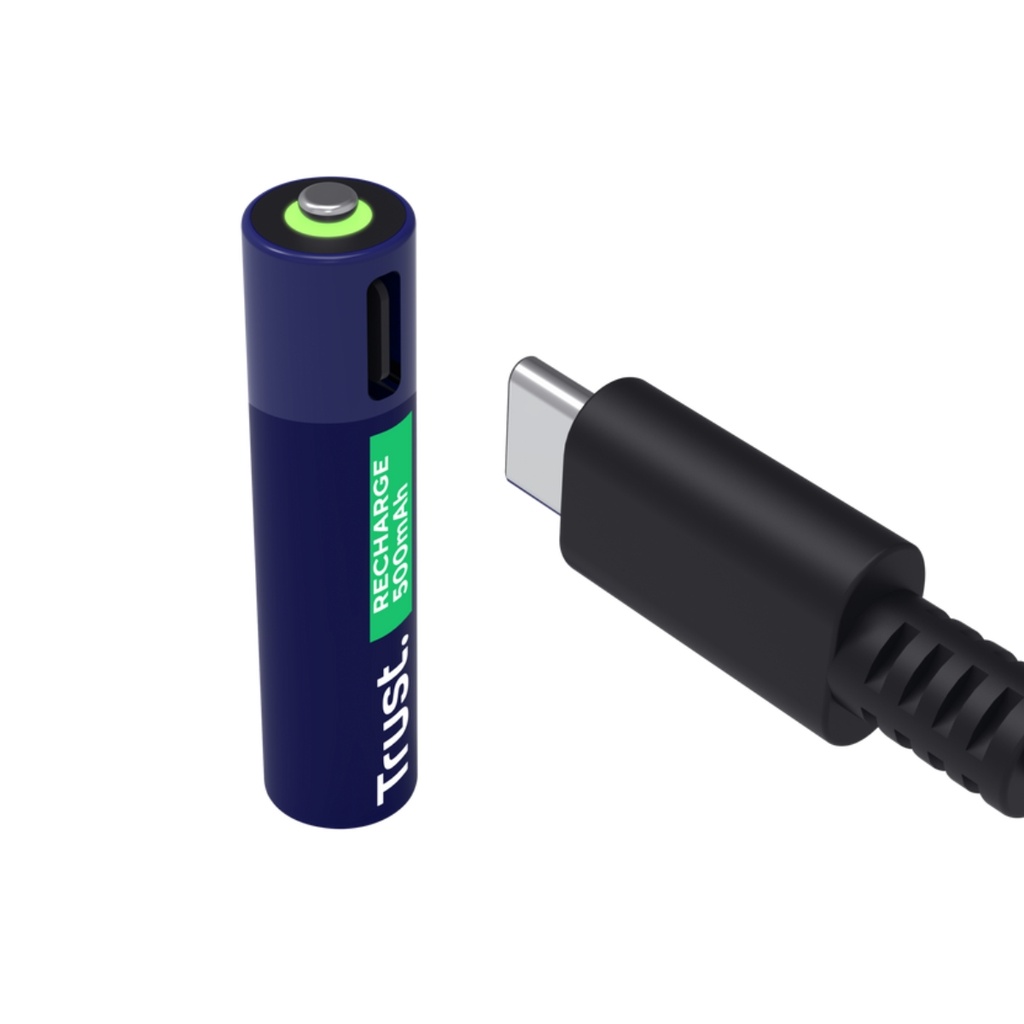 Baterías Recargables tipo C Trust 4 pilas - AAA