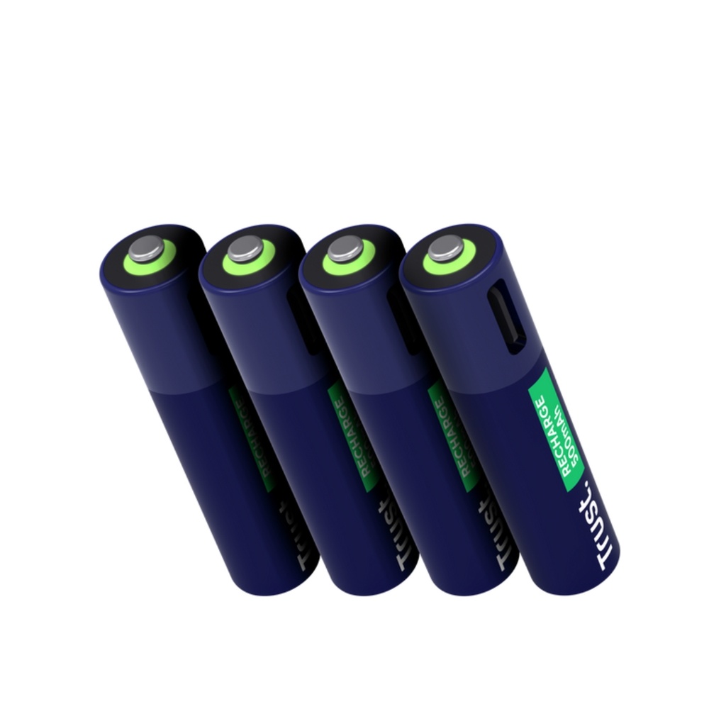 Baterías Recargables tipo C Trust 4 pilas - AAA