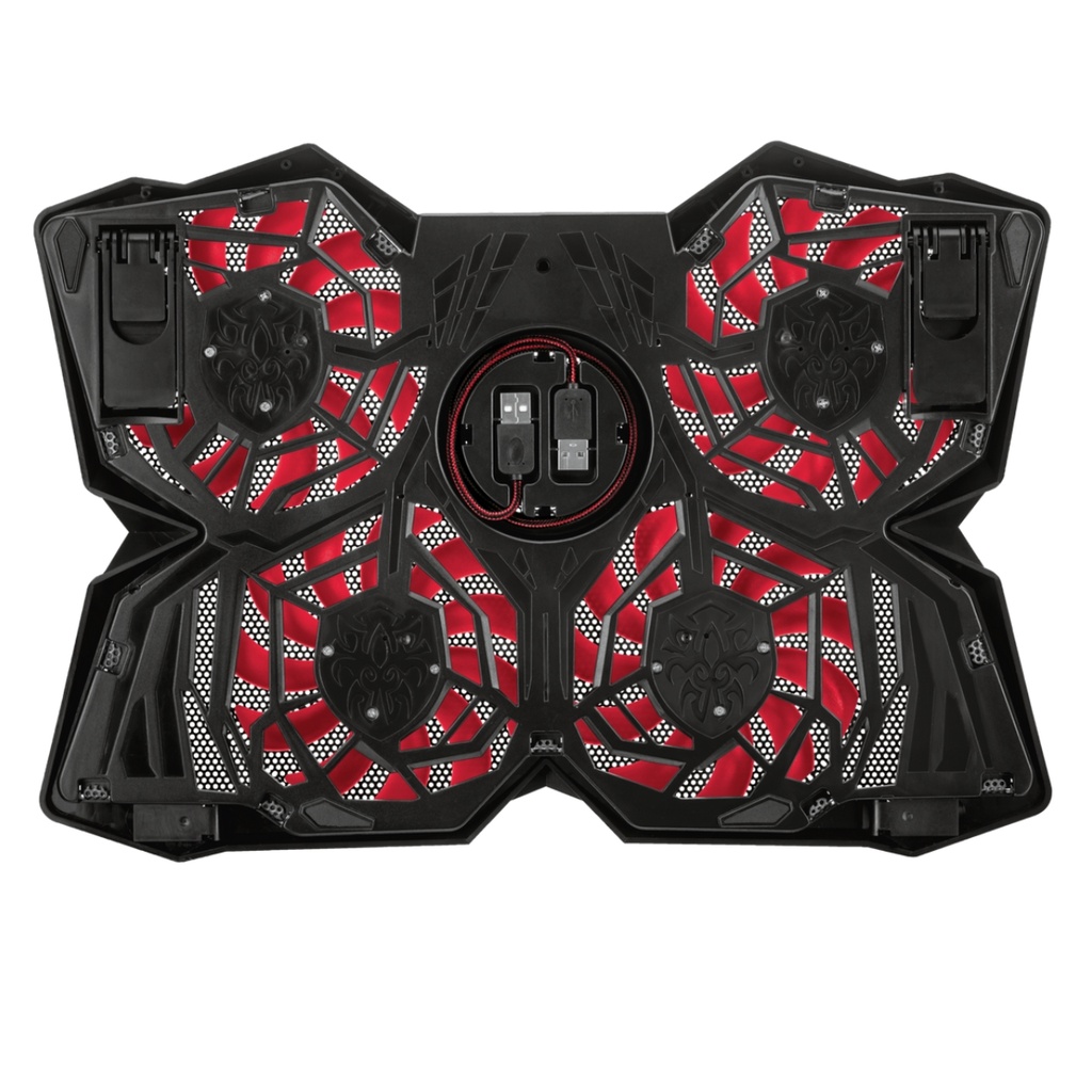 Base Refrigerante Trust Gxt 278 Yozu Gamer 4 Ventiladores Iluminados