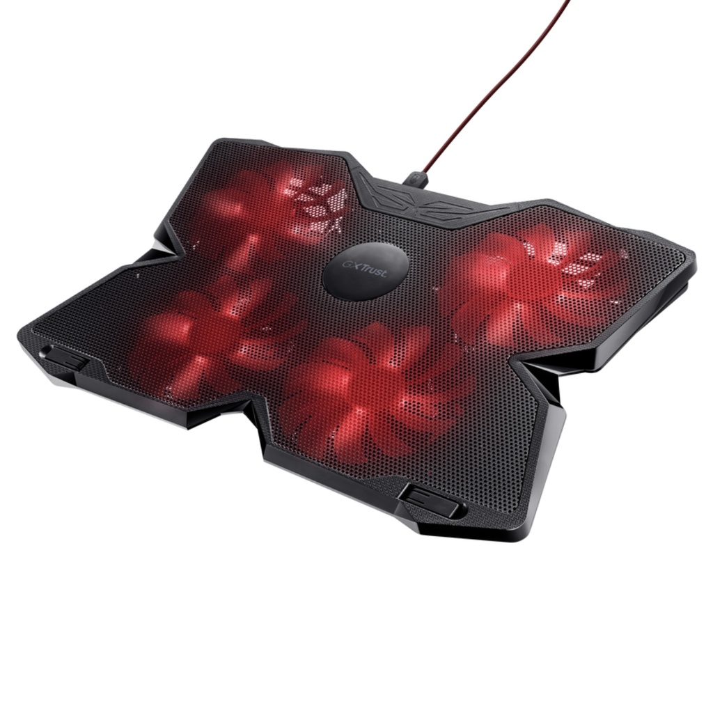 Base Refrigerante Trust Gxt 278 Yozu Gamer 4 Ventiladores Iluminados