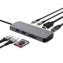 Adaptador Trust Multipuerto Usb - C 8 en 1 (Hdmi, de red, lector de tarjetas, USB-C y USB) 