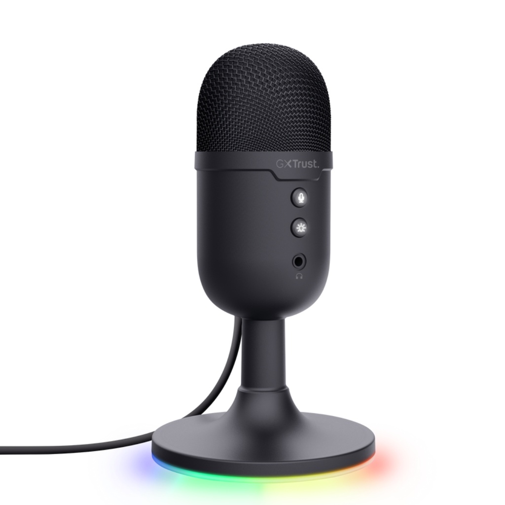 Micrófono Trust Gxt 234 Yunix Streaming Usb Negro
