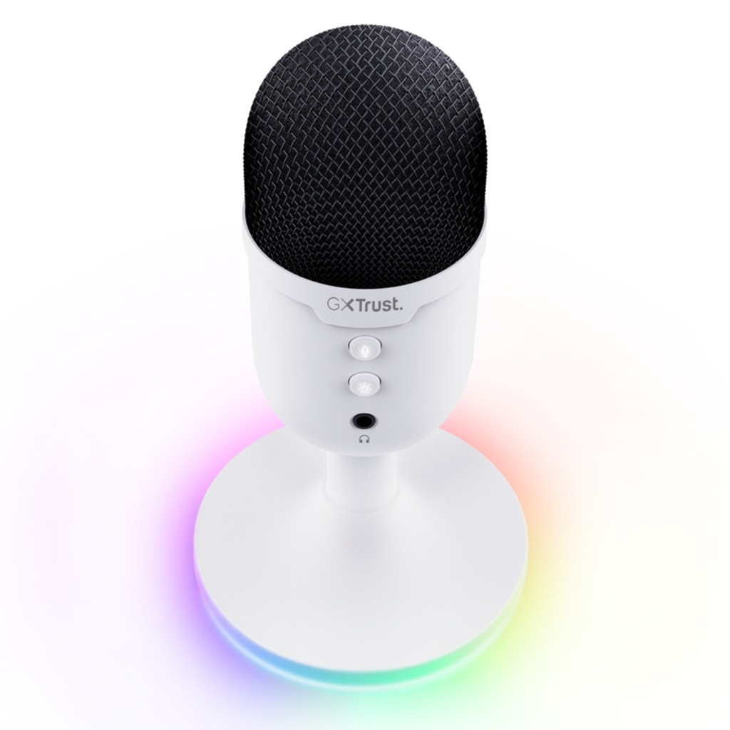 Micrófono Trust Gxt 234 Yunix Streaming Usb Blanco