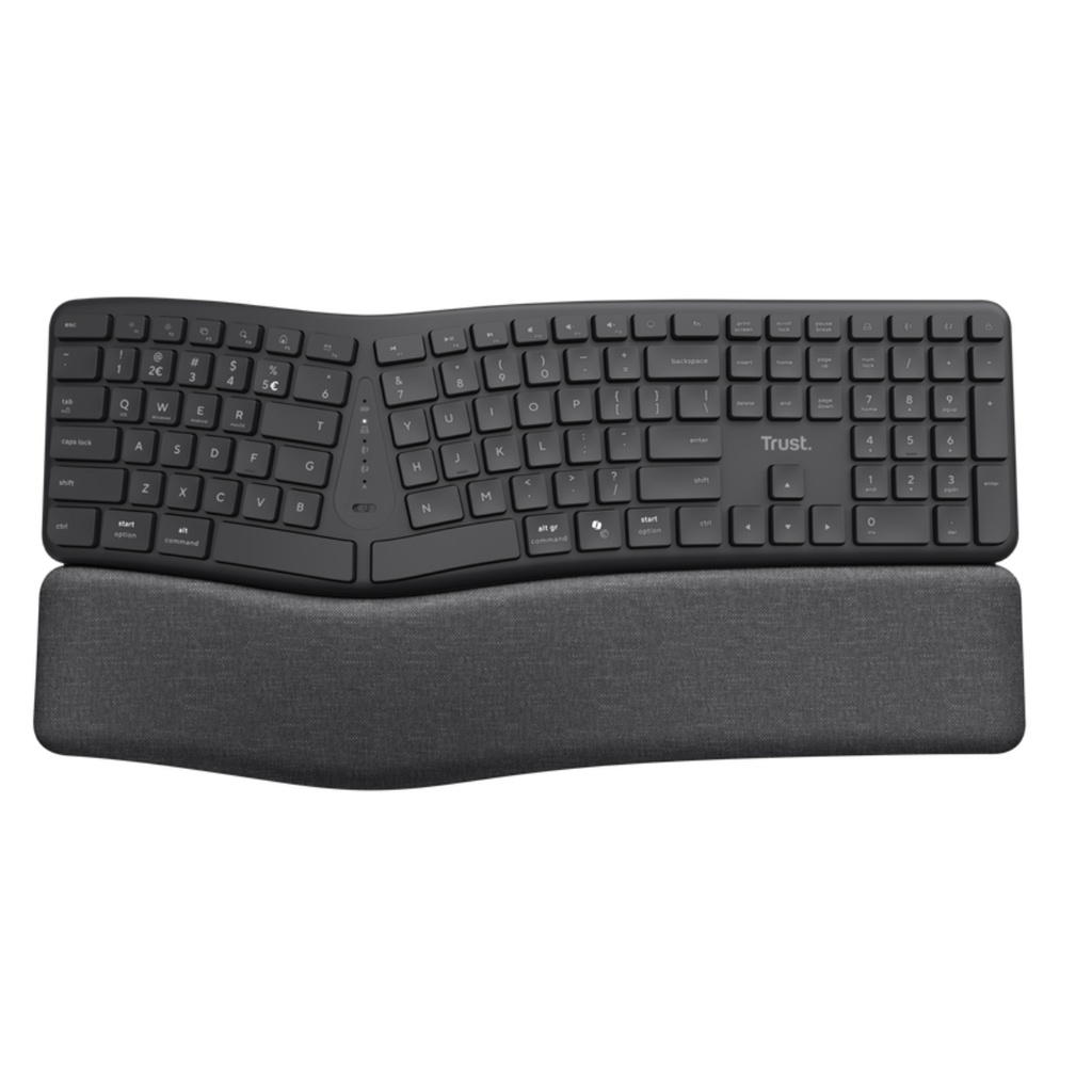 Teclado Trust Keyra Inalambrico-Bluetooth (multidispositvo) Negro  